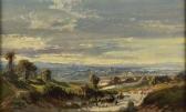 GUY Louis Jean Bapt,Vue panoramique, au premier plan, un paysan et ses,1860,Conan-Auclair 2021-06-29
