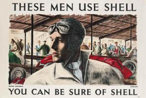 GUYATT Richard 1914,THESE MEN USE SHELL, RACING MOTORISTS,1939,Christie's GB 2015-06-04