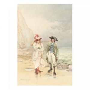 GUYON Maximilienne Goepp 1868-1903,Lovers by the Sea,Leland Little US 2020-05-25