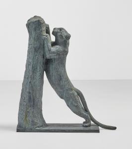 GUYOT Georges Lucien 1885-1973,Panthère aiguisant ses griffes,1927,Christie's GB 2019-05-21