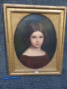 GUYOT Louise 1841-1845,Portrait d\’une jeune enfant,VanDerKindere BE 2019-11-26