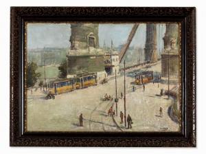 GUZSIK Odön 1902-1954,View of Budapest,Auctionata DE 2015-07-21