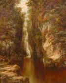 GYNGELL Albert E 1874-1911,Stream in Chasm,1897,Hindman US 2005-08-21