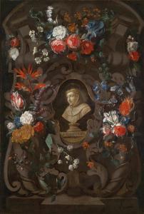 GYSAERTS Wouter 1649,Eine Blumengirlande,Palais Dorotheum AT 2014-10-21