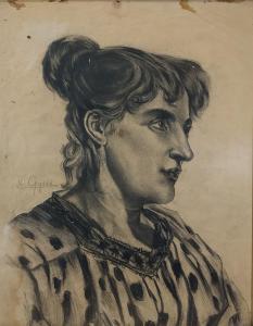 GYSIS Nicholaos 1842-1901,Ritratto femminile,Capitolium Art Casa d'Aste IT 2023-06-13