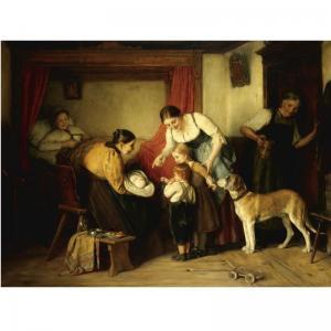 GYSIS Nicholaos 1842-1901,THE NEW ARRIVAL (THE BIRTH OF TILEMACHOS GYSIS),Sotheby's GB 2006-11-15