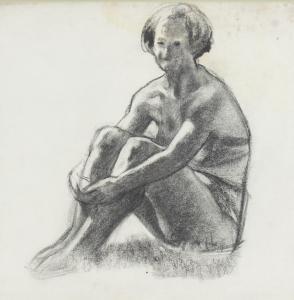 GYULA Pap 1899-1983,Seated Nude,c.1930,Pinter HU 2023-06-14