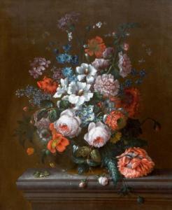 HÄLSZEL Johann Baptist 1710-1777,A still life with roses,1776,Venduehuis NL 2021-11-17