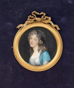 HÉNARD Charles 1757-1812,Portrait d\’une élégante,1790,Delorme-Collin-Bocage FR 2022-04-01