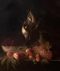 HÉNAULT Antoine 1810-1867,Nature morte aux fruits et au canard,Libert FR 2023-07-06