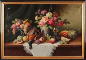 HÖPPNER A,Stilleven met rozen,1930,Twents Veilinghuis NL 2017-01-13