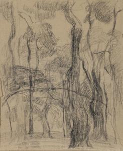 HØYER Bizzie 1888-1977,Forest scene,Bruun Rasmussen DK 2025-04-03