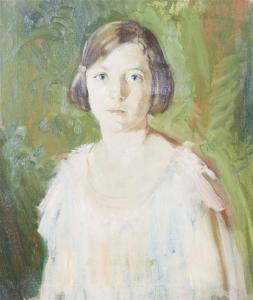 H. BOHAN Ruth 1891-1981,Girl in White Dress,Hindman US 2009-05-04