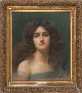 H. DE MIRMONT,Portrait of a lady,Eldred's US 2015-06-25