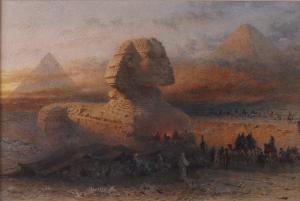 HAAG Carl 1820-1915,Camel Train by The Sphinx,1861,Bellmans Fine Art Auctioneers GB 2023-03-28