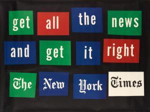 HAAK KENNETH D 1923,GET ALL THE NEWS / AND GET IT RIGHT / THE NEW YORK,Swann Galleries US 2015-05-07
