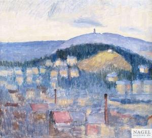 HAARBURGER Alice 1891-1942,View of Stuttgart,Nagel DE 2012-12-05