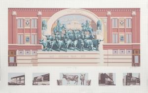 HAAS Richard John 1936,Chisholm Trail Mural,1985,Ro Gallery US 2024-03-23