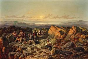 HAASE Carl 1820-1876,Ambush in the Montenegrin Mountains,1874,Palais Dorotheum AT 2024-02-21