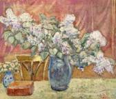 HABERJAHN Ferdinand Gabriel E 1890-1956,Bouquet de lilas,1919,Etienne de Baecque FR 2009-06-14