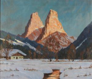 HABERLAND E,Snowy mountains,1942,Butterscotch Auction Gallery US 2017-11-05