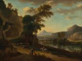 HACKAERT Jan 1629-1699,An extensive river landscape with travellers,Palais Dorotheum AT 2021-12-16