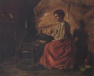 HACKER Arthur 1858-1919,Bedtime,1885,Sotheby's GB 2003-11-19