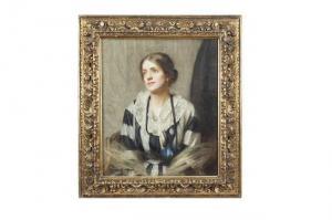 HACKER Arthur 1858-1919,Portrait of a Lady,1916,Adams IE 2016-06-12