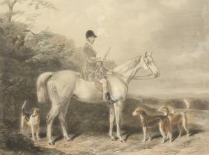 HACKER Edward 1813-1905,A huntsman on his horse with hounds,John Nicholson GB 2021-08-11