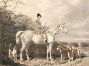 HACKER Edward 1813-1905,A huntsman on his horse with hounds,John Nicholson GB 2021-04-21