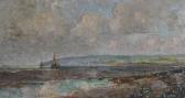 HACKMAN Frederick James 1800-1900,Coastal view towards Fairlight,1920,Burstow and Hewett 2010-07-21