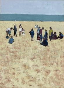 HACKNEY ARTHUR 1925-1900,Figures on a beach,Reeman Dansie GB 2022-02-27