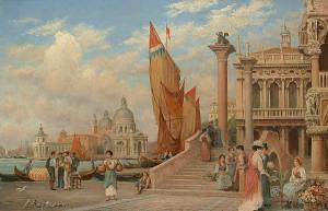 HADDEN Trevor 1864-1941,'venice, corner of ducal palace, old library and s,Bonhams GB 2006-04-11