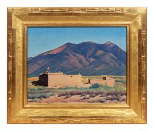 HADDOCK Arthur Earl 1895-1980,Adobe House in the Desert,Hindman US 2022-06-24