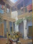 HADDON Arthur Trevor 1864-1941,Continental courtyard and balcony scene,Kidson Trigg GB 2013-01-22