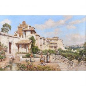 HADDON Arthur Trevor 1864-1941,Mediterranean Scene with Figures,Clars Auction Gallery US 2023-05-12