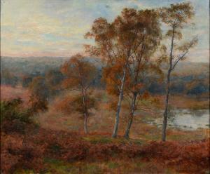 HADDON Arthur Trevor 1864-1941,Trees in Autumn,Mellors & Kirk GB 2024-01-09