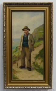 HADDON David W. 1884-1914,Portrait of fisherman,Chilcotts GB 2024-02-03