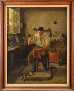 HADENGUE Louis Michel 1875-1893,La cuivrerie,Osenat FR 2018-11-18