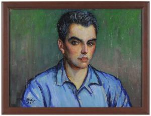 HADER Elmer Stanley 1889-1973,Portrait of Latrobe Carroll,1923,Brunk Auctions US 2018-05-11