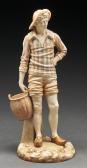 Hadley James,figure of a French fisherboy,1891,Mellors & Kirk GB 2022-03-08