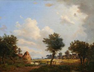 haeselich Marcus 1807-1856,In the Elbe Marshes,Stahl DE 2012-11-24