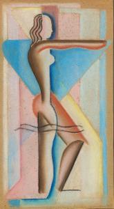 HAFFENRICHTER Hans 1897-1981,Figürliche Komposition (Female Dancer),1923,Van Ham DE 2022-06-01