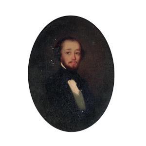 HAFFNER Felix 1818-1875,Portrait of Philibert Comte de la Maisonfort,Tajan FR 2017-03-24