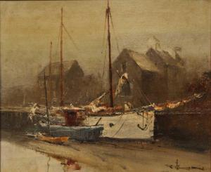 HAGAN Robert 1947,Boats at Snape Maltings,Lacy Scott & Knight GB 2022-09-16