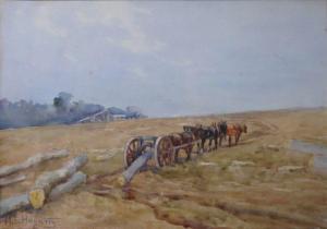HAGARTY Mary S 1882-1938,Carthorses logging,The Cotswold Auction Company GB 2023-01-24