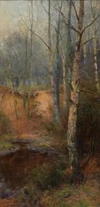HAGARTY Parker 1859-1934,Birch Trees in Winter,Mellors & Kirk GB 2024-01-09