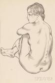 HAGEDORN Edward 1902-1982,Seated Female Nude,Skinner US 2016-09-23