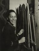 HAGEL Otto 1909-1973,African-American woman laughing,Swann Galleries US 2001-10-02