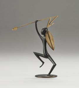 HAGENAUER Karl 1898-1956,male figure with a spear and a shield,1935,Palais Dorotheum AT 2024-04-03